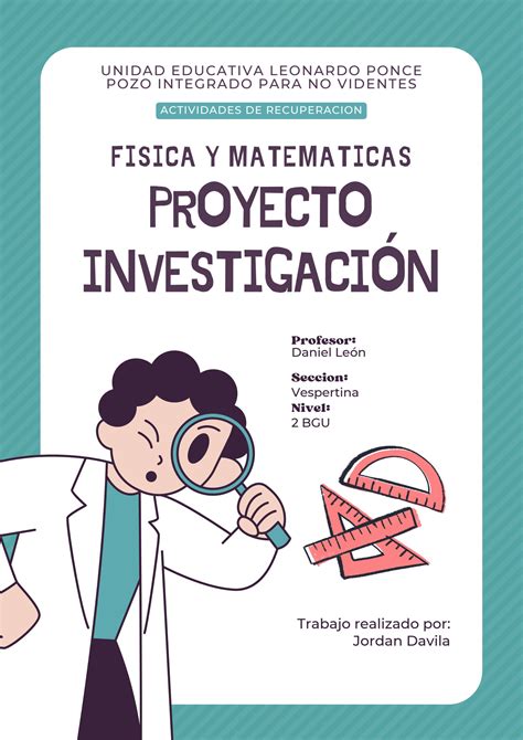 SOLUTION Documento A4 Proyecto Trabajo Investigaci N Ciencia Ilustrado