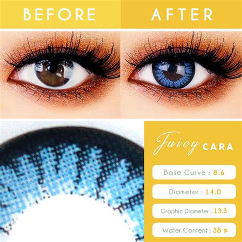 Blue Toric Lens Juicy Cara Colored Contacts For Astigmatism Fantasy