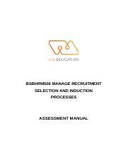 Ref Tamara Koch Docx BSBHRM506 MANAGE RECRUITMENT SELECTION AND