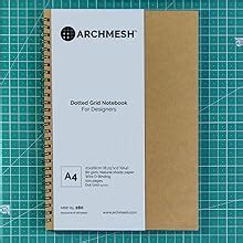 Archmesh Dot Grid Notebook A Dot Pattern Mm Kraft Cover A