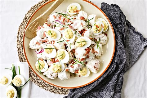 Make The Perfect Potato Salad With Our Simple Twist Of Adding Devilled Eggs To Give It That