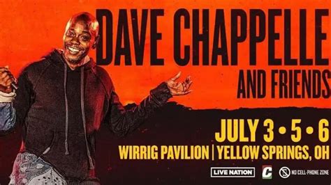 Dave Chappelle And Friends Return To Yellow Springs For Summer Comedy