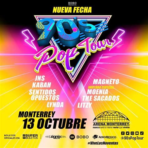 90s Pop Tour En Monterrey 2023 Arena Monterrey Conciertos En Monterrey