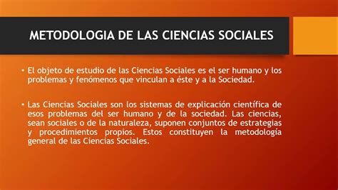 METODOLOGIA DE LAS CIENCIAS SOCIALES YouTube