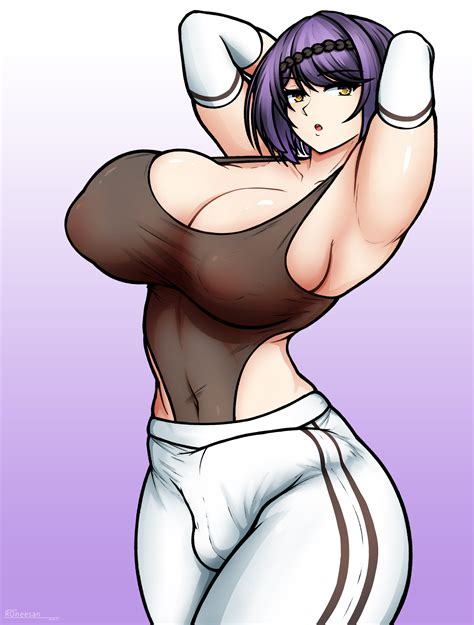 Rule 34 1futa Arms Behind Head Arms Up Armwear Balls Big Breasts Big Penis Big Thighs Breasts