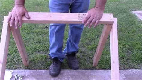 Homemade Steel Target Stand Made From 2x4s Youtube