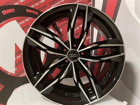 Cerchi Audi Rs6 A4 A5 A6 Q3 Q5 18 Pollici Neri Napolitano Gomme