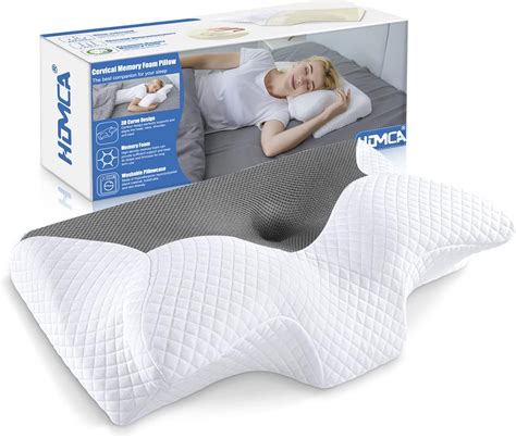 HOMCA Almohada Cervical De Espuma Viscoelastica Almohada Ortopedica