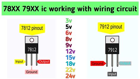 78xx And 79xx Series Regulators Voltage Regulator Ic Negative
