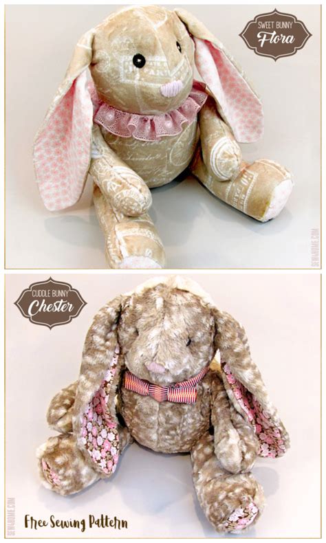 Stuffed Bunny Sewing Pattern Atelier Yuwa Ciao Jp