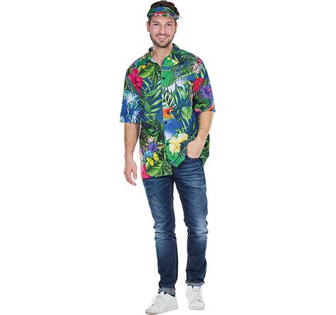 Hawaii Hemd Bunt F R Herren