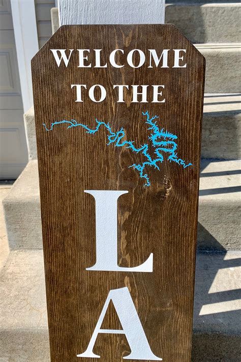 Lake Of The Ozarks Decor Mile Marker Sign Dock Sign Lake Etsy