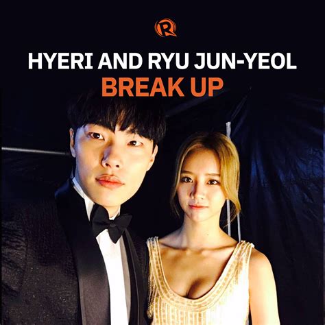 Rappler South Korean Stars Hyeri And Ryu Jun Yeol Have