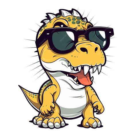 Premium Vector A Cartoon Character Wearing Sunglasses Vector