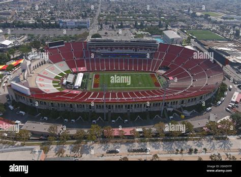 An Aerial View Of The Los Angeles Memorial Coliseum Friday Sept 24