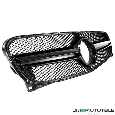 K Hlergrill Schwarz Glanz Passt F R Mercedes Gla X Auch Amg Bj