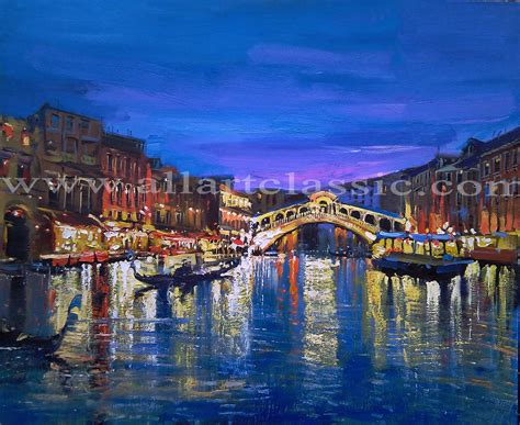 Venice At Night Painting at PaintingValley.com | Explore collection of ...