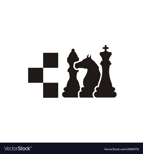 Chess logo design Royalty Free Vector Image - VectorStock