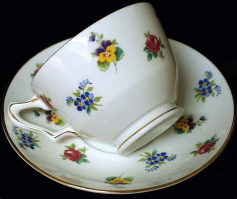 Crown Staffordshire Tea Cup And Saucer Set Bone China In A Etsy