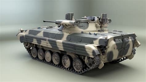 BMP 2M Berezhok Camo 3D Model TurboSquid 2212094