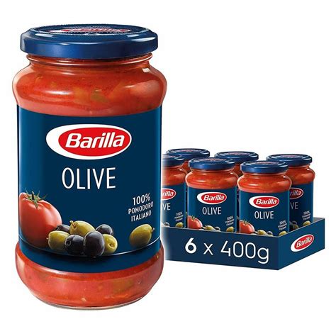 Barilla Pastasauce Olive Oliven Sauce Nudeln Teigwaren 6 X 400 G 6er