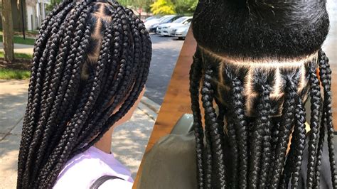 Knotless Box Braids Watch And Learn Tutorialwelcome Back Youtube