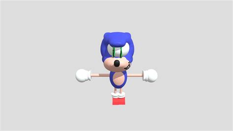 Cursed Sonic from Microsoft Paint 3D - Download Free 3D model by IgorGames11 [48828bf] - Sketchfab