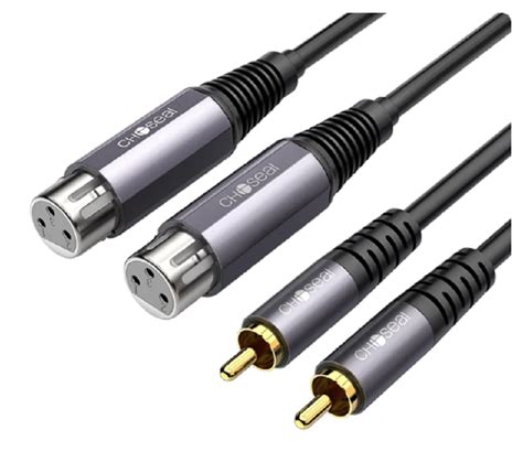 Ripley Cable Audio Xlr Hembra Rca Macho Hifi Canon Pvc Cm