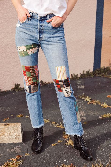 DIY Patchwork Upcycled Denim Honestly WTF Upcycle Jeans Upcycle