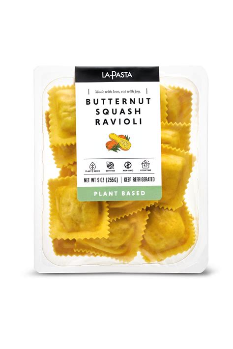 Plant Based Butternut Squash Ravioli La Pasta Inc