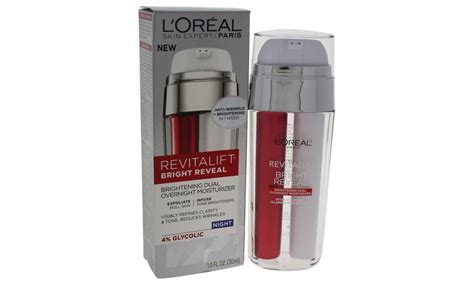 L Oreal Paris Revitalift Bright Reveal Dual Overnight Moisturizer Groupon