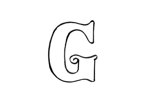 Coloriage Lettre G Coloriage Lettres Coloriages Chiffres Et Formes