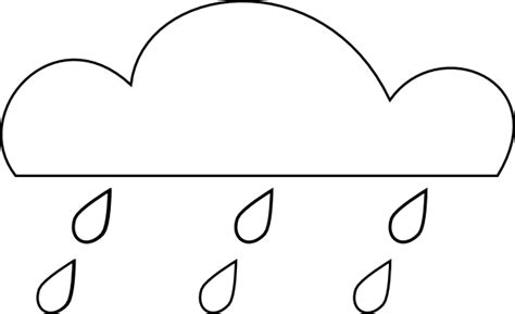 Rain Cloud Outline Clip Art At Vector Clip Art Online