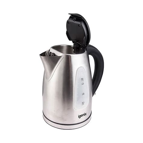 igenix cordless electric jug kettle brushed stainless steel