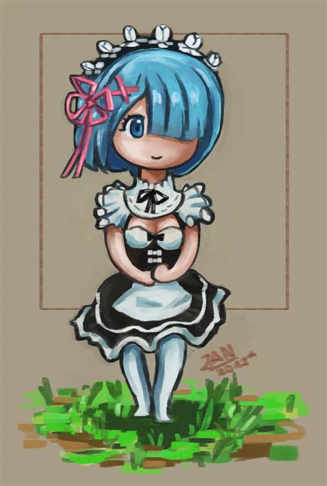 Rem Chibi By Rennmausfan On Deviantart