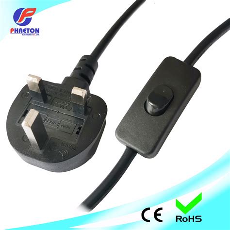 Asta UK Fused Power Cable With Switch China BS Power Cable And Power Cord