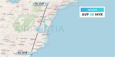 MX433 Flight Status Breeze Airways Avoca To Myrtle Beach MXY433