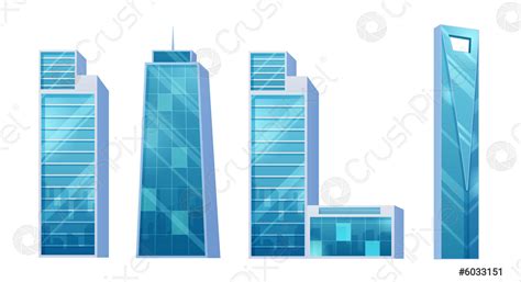 Torres Futuristas Y Edificios En Estilo Moderno Vector De Ilustraci