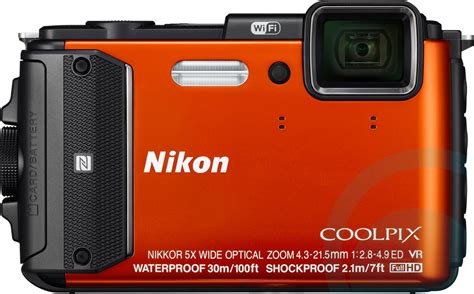 Nikon Coolpix Aw130 Waterproof Point And Shoot Camera 850251 Orange