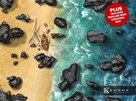 Shipwreck Battlemap Dnd Battle Map D D Dungeons And Dragons 5e