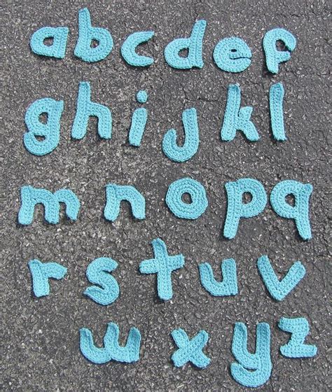 Lowercase Alphabet Crochet Motifs Pattern By Jenny R Brown Crochet