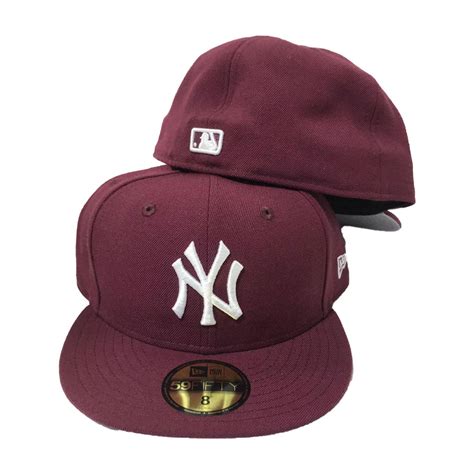 New York Yankees Maroon New Era 59fifty Fitted Hat Sports World 165