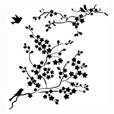 Buy Stencil 12in X 12in Cherry Blossom