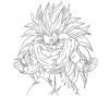 Dibujo De Goku Super Saiyan Tercera Fase Para Colorear Para Colorear