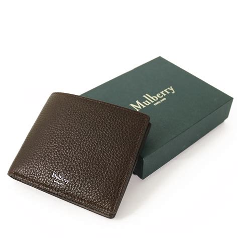 Mulberry 8 Card Wallet Chocolate Menswear Online
