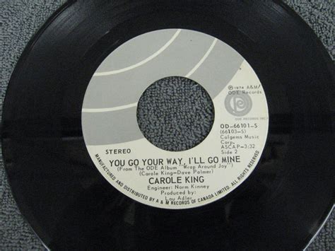 Carole King Jazzman You Go Your Way Ill Go Mine 45 Record Vinyl