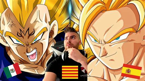 Reaccionando al doblaje de dragon ball cuál idioma es mejor YouTube