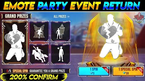 Emote Party Event Return Emote Party Event Return Kab Ayega Free