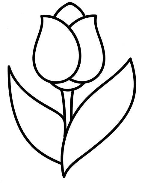 Tulip Coloring Pages Printable Coloring Pages