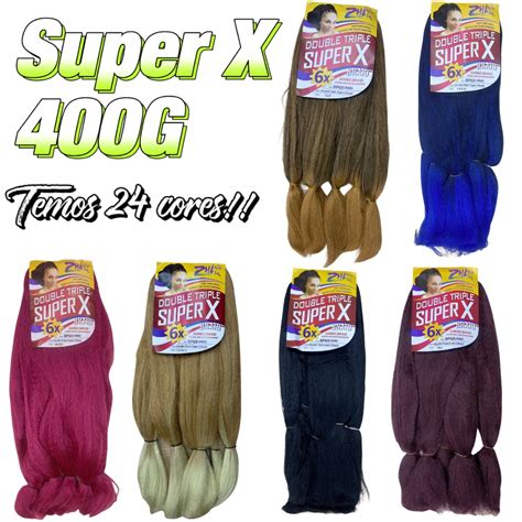 Cabelo Jumbo Jumbão SUPER X 400 gramas ZHANG HAIR Shopee Brasil